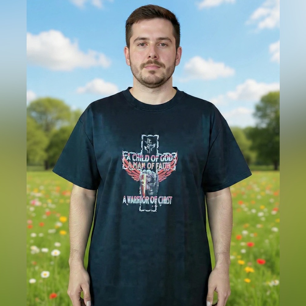 Graphic Faith T-Shirt for Men - Black